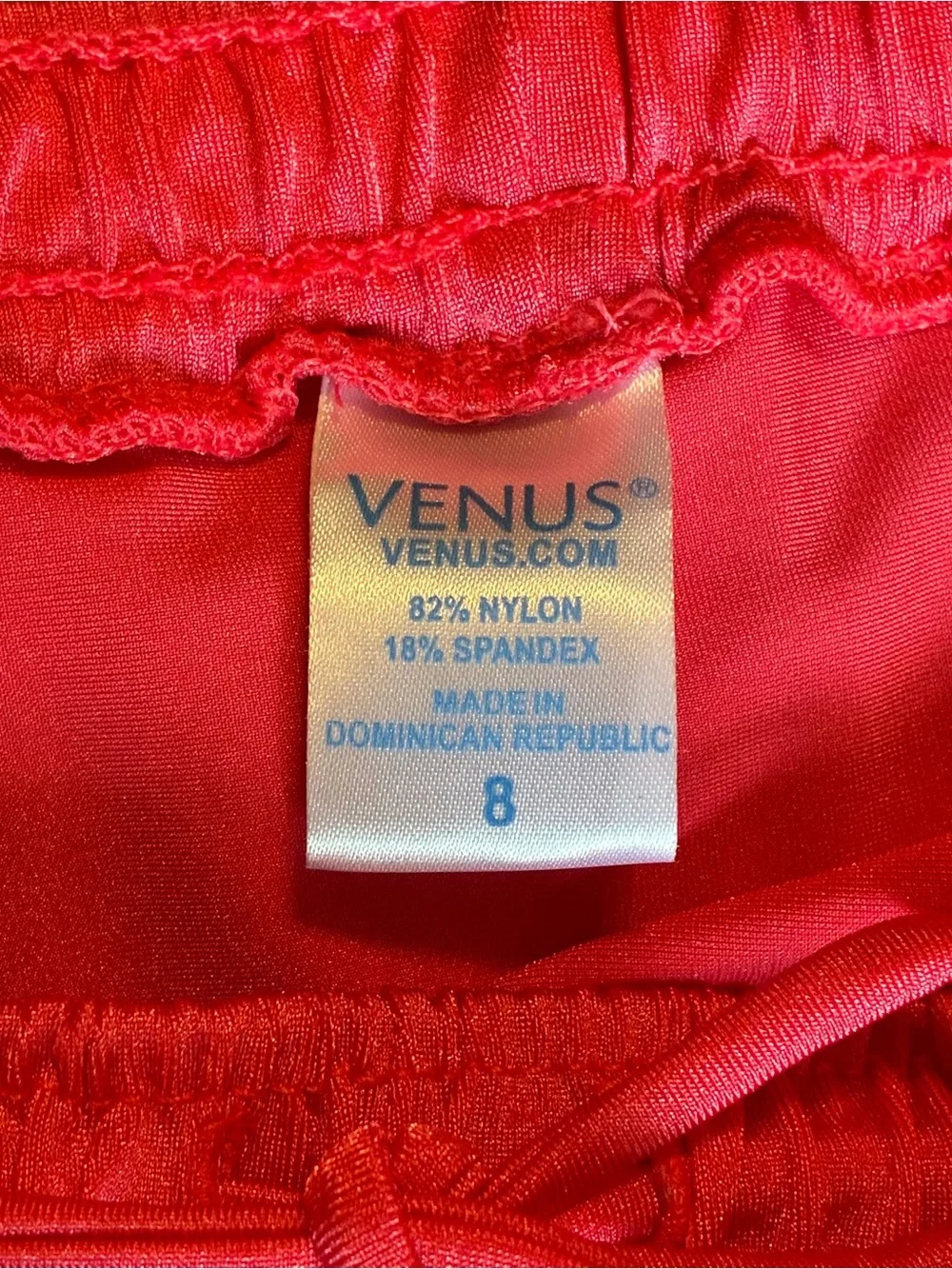Women’s Venus Hot Pink Bikini Top C Cup Shorts Bottoms Size 8 Two Piece Swimsuit